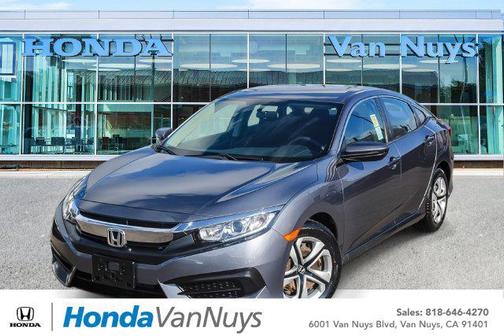 Modern Steel Metallic 2017 Honda Civic LX