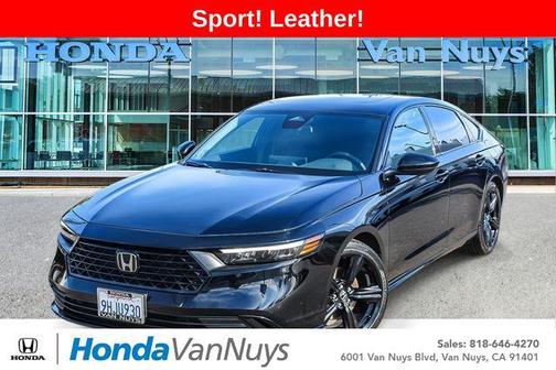 Crystal Black Pearl 2023 Honda Accord Hybrid Sport-L