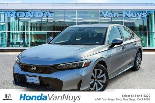 Solar Silver Metallic 2026 Honda Civic LX