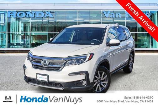 White Diamond Pearl 2019 Honda Pilot EX