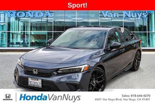 Gray 2023 Honda Civic Sport