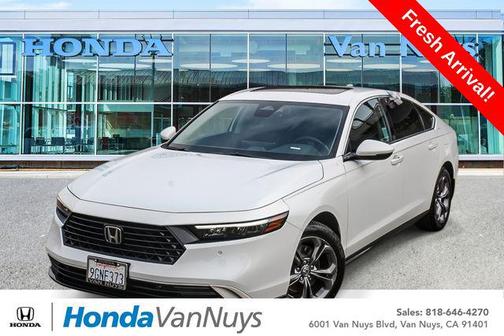 Platinum White Pearl 2023 Honda Accord Hybrid EX-L