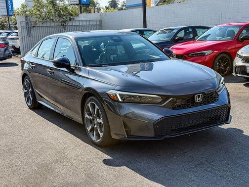Meteorite Gray Metallic 2026 Honda Civic Hybrid Sport Touring