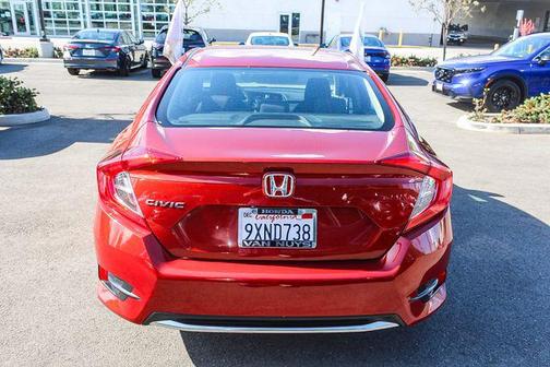 Red 2019 Honda Civic LX
