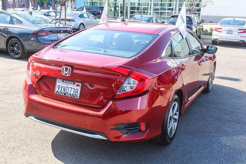 Red 2019 Honda Civic LX