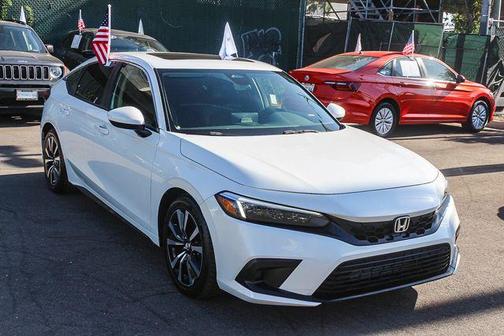 Platinum White Pearl 2023 Honda Civic EX-L