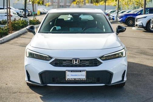 Platinum White Pearl 2026 Honda Civic Hybrid Sport