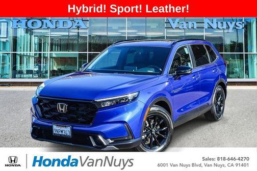 Blue 2025 Honda CR-V Hybrid Sport FWD