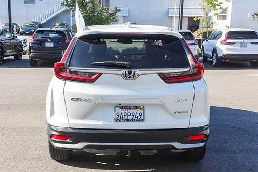 Platinum White Pearl 2021 Honda CR-V Hybrid EX-L