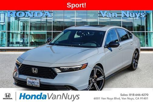 Urban Gray Pearl 2024 Honda Accord Hybrid Sport