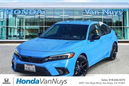 Boost Blue Pearl 2023 Honda Civic Sport