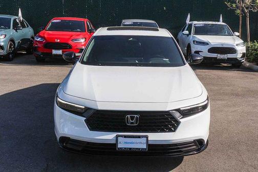 Platinum White Pearl 2025 Honda Accord Hybrid Sport-L