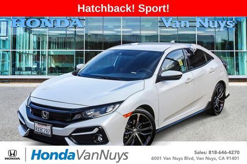 Platinum White Pearl 2021 Honda Civic Sport