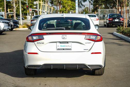 Platinum White Pearl 2026 Honda Civic Hybrid Sport