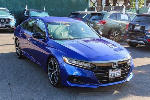Still Night Pearl 2022 Honda Accord Hybrid Sport