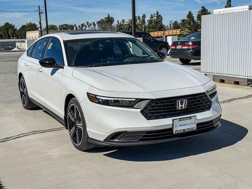 Platinum White Pearl 2026 Honda Accord Hybrid Sport