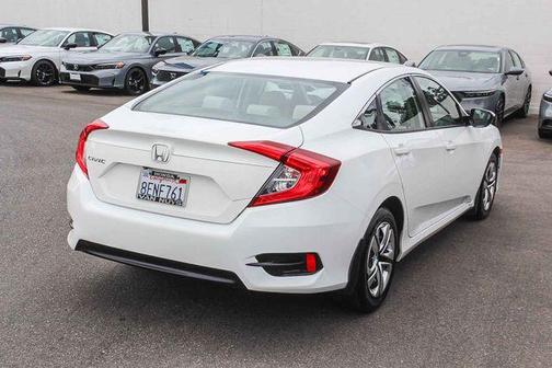 Taffeta White 2018 Honda Civic LX
