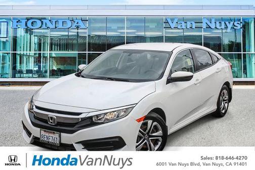 Taffeta White 2018 Honda Civic LX
