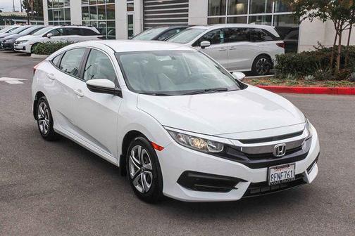 Taffeta White 2018 Honda Civic LX