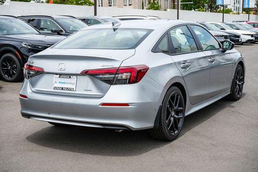 Solar Silver Metallic 2026 Honda Civic Hybrid Sport