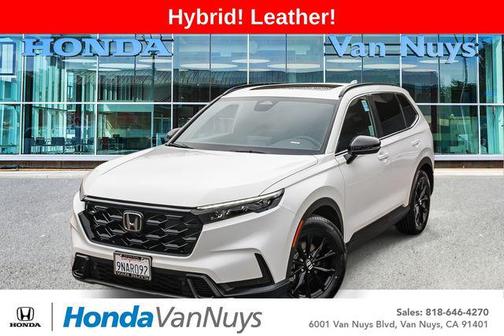 Platinum White Pearl 2025 Honda CR-V Hybrid Sport FWD