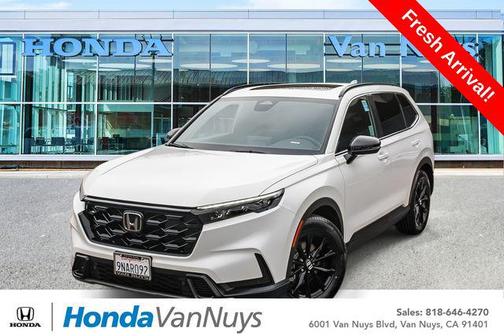 Platinum White Pearl 2025 Honda CR-V Hybrid Sport FWD