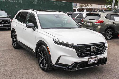 Platinum White Pearl 2025 Honda CR-V Hybrid Sport FWD