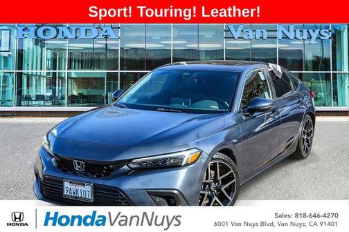 Gray 2022 Honda Civic Sport Touring