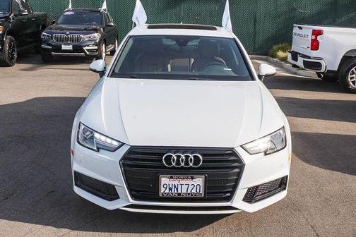Glacier White Metallic 2019 Audi A4 2.0T Titanium Premium
