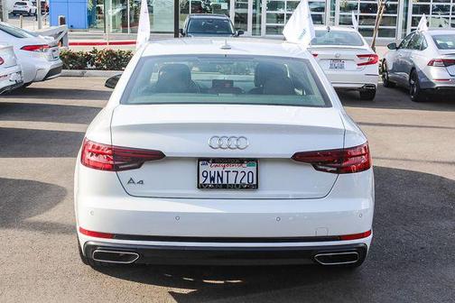 Glacier White Metallic 2019 Audi A4 2.0T Titanium Premium