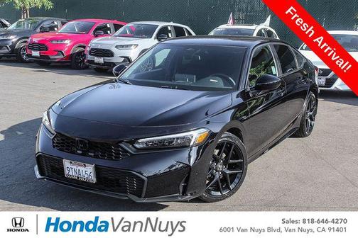 Crystal Black Pearl 2025 Honda Civic Sport