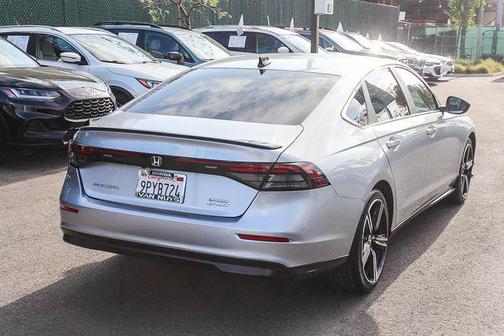 Solar Silver Metallic 2025 Honda Accord Hybrid Sport