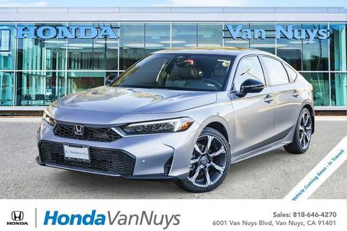 Solar Silver Metallic 2026 Honda Civic Hybrid Sport Touring