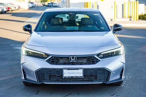 Solar Silver Metallic 2026 Honda Civic Hybrid Sport Touring