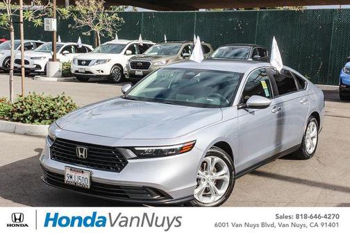 Solar Silver Metallic 2024 Honda Accord LX 1.5T