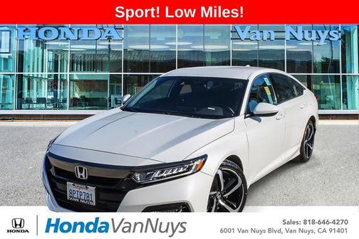 Platinum White Pearl 2020 Honda Accord Sport 1.5T