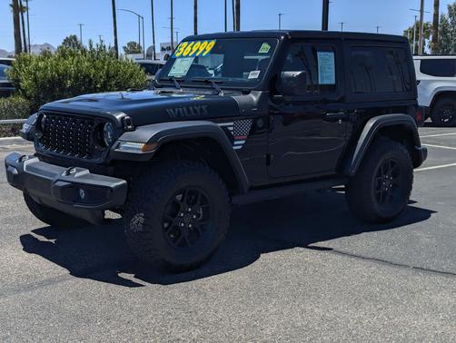 Black Clearcoat 2024 Jeep Wrangler Willys