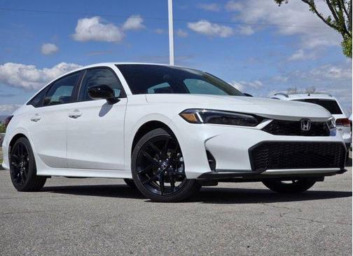 Platinum White Pearl 2026 Honda Civic Hybrid Sport