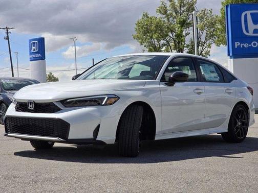 Platinum White Pearl 2026 Honda Civic Hybrid Sport