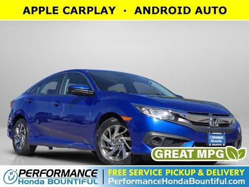 Blue 2017 Honda Civic EX