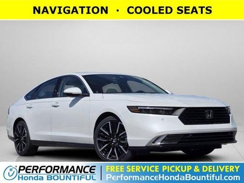 Platinum White Pearl 2026 Honda Accord Hybrid Touring