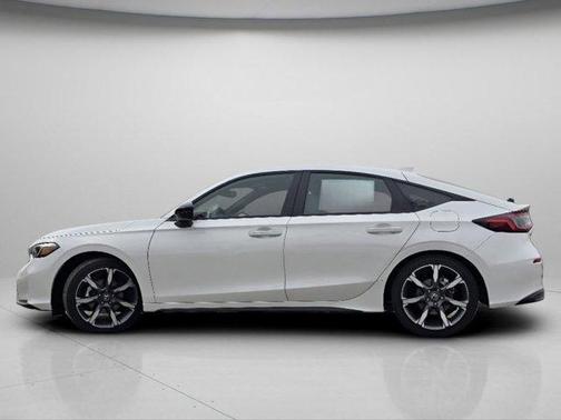 Platinum White Pearl 2026 Honda Civic Hybrid Sport Touring