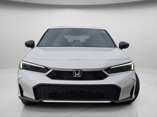 Platinum White Pearl 2026 Honda Civic Hybrid Sport Touring