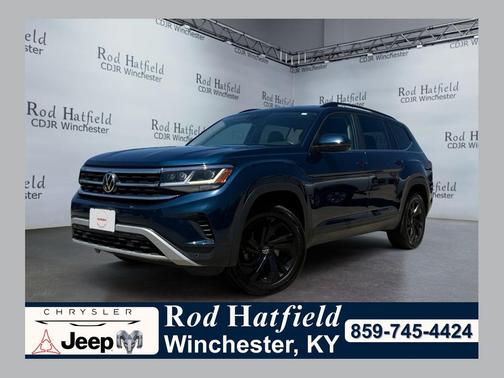 Tourmaline Blue Metallic 2022 Volkswagen Atlas 3.6L SE w/Technology
