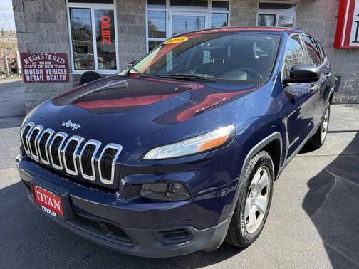 True Blue Pearlcoat 2015 Jeep Cherokee Sport