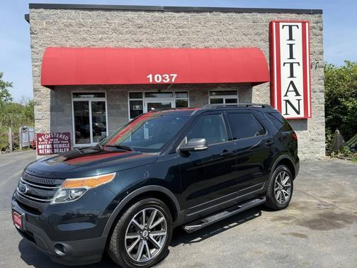 White Platinum Metallic Tri-Coat 2015 Ford Explorer XLT