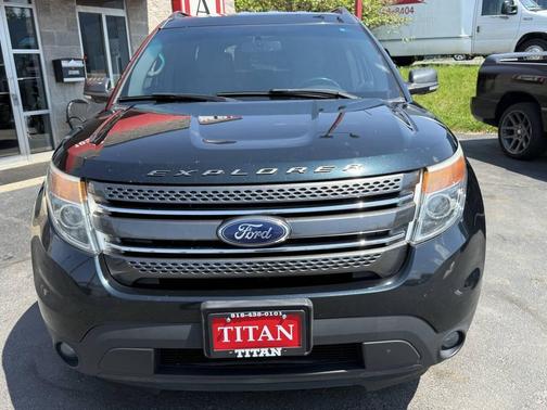White Platinum Metallic Tri-Coat 2015 Ford Explorer XLT