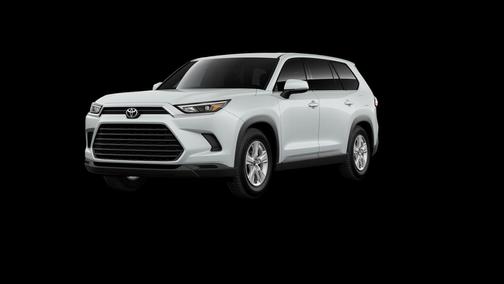 White 2026 Toyota Highlander Hybrid LE