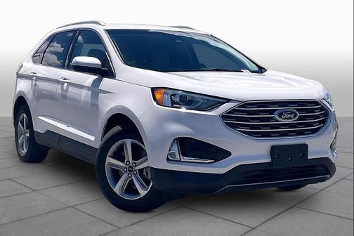 White Platinum Metallic Tri-Coat 2019 Ford Edge SEL