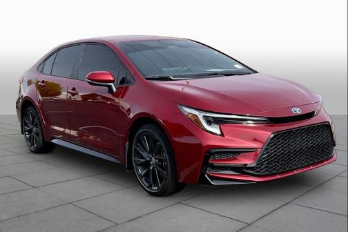 Ruby Flare Pearl 2025 Toyota Corolla Hybrid SE